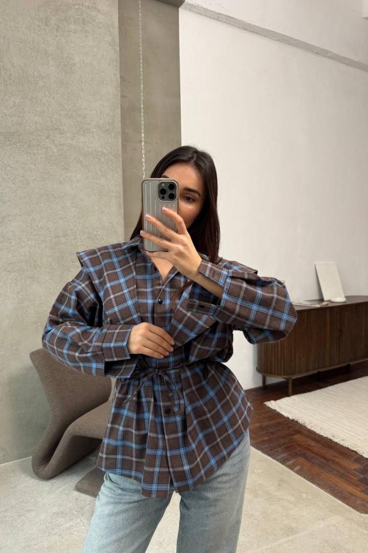 Сорочка з баскою ANM-422A580