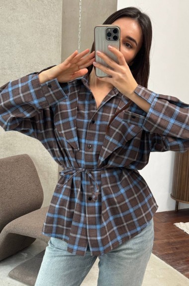 Сорочка з баскою ANM-422A580