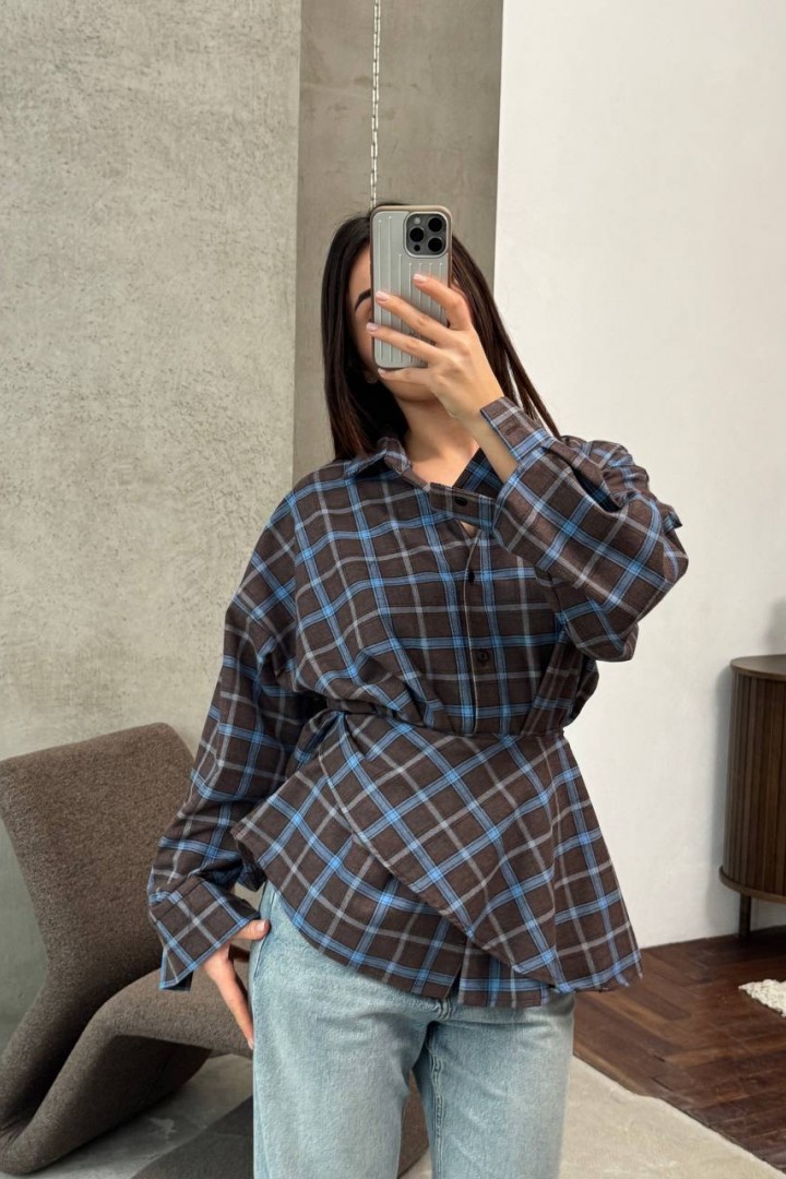 Сорочка з баскою ANM-422A580