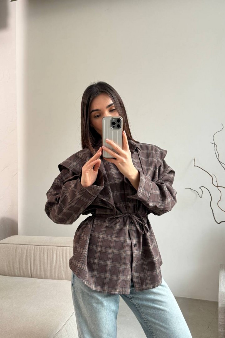 Сорочка з баскою ANM-422A580