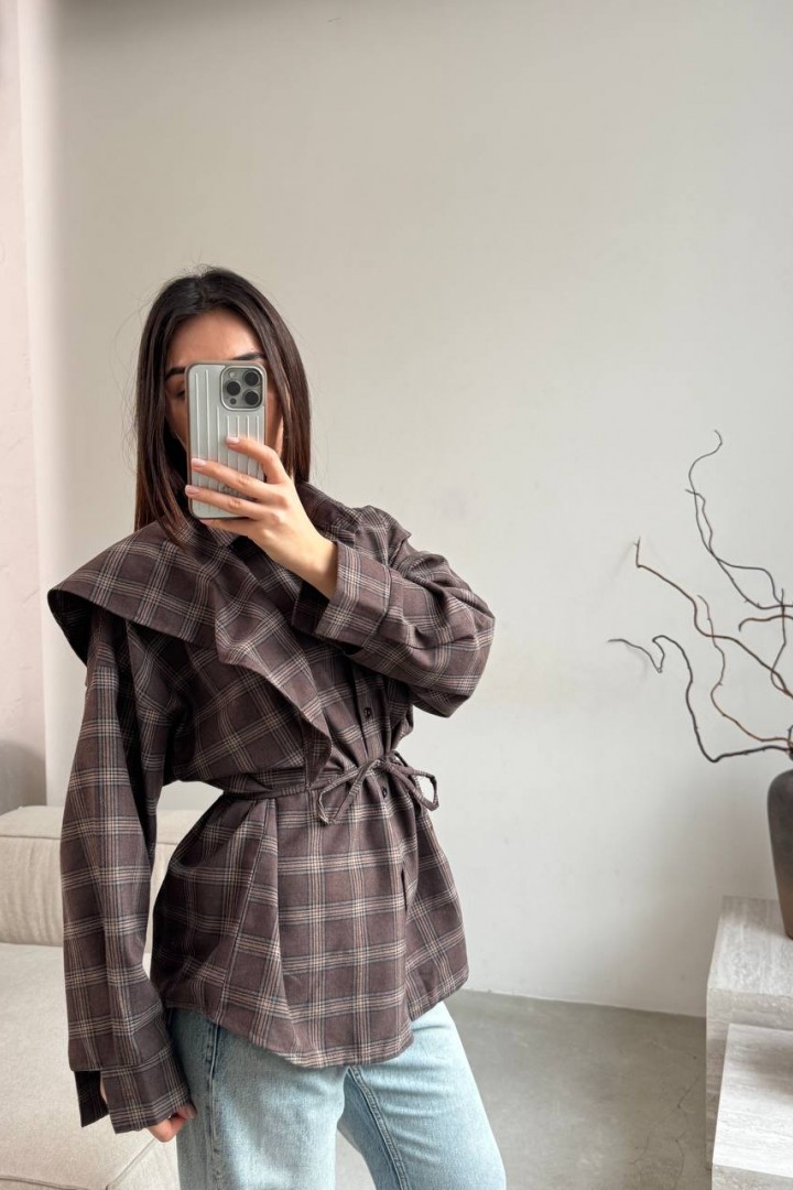 Сорочка з баскою ANM-422A580