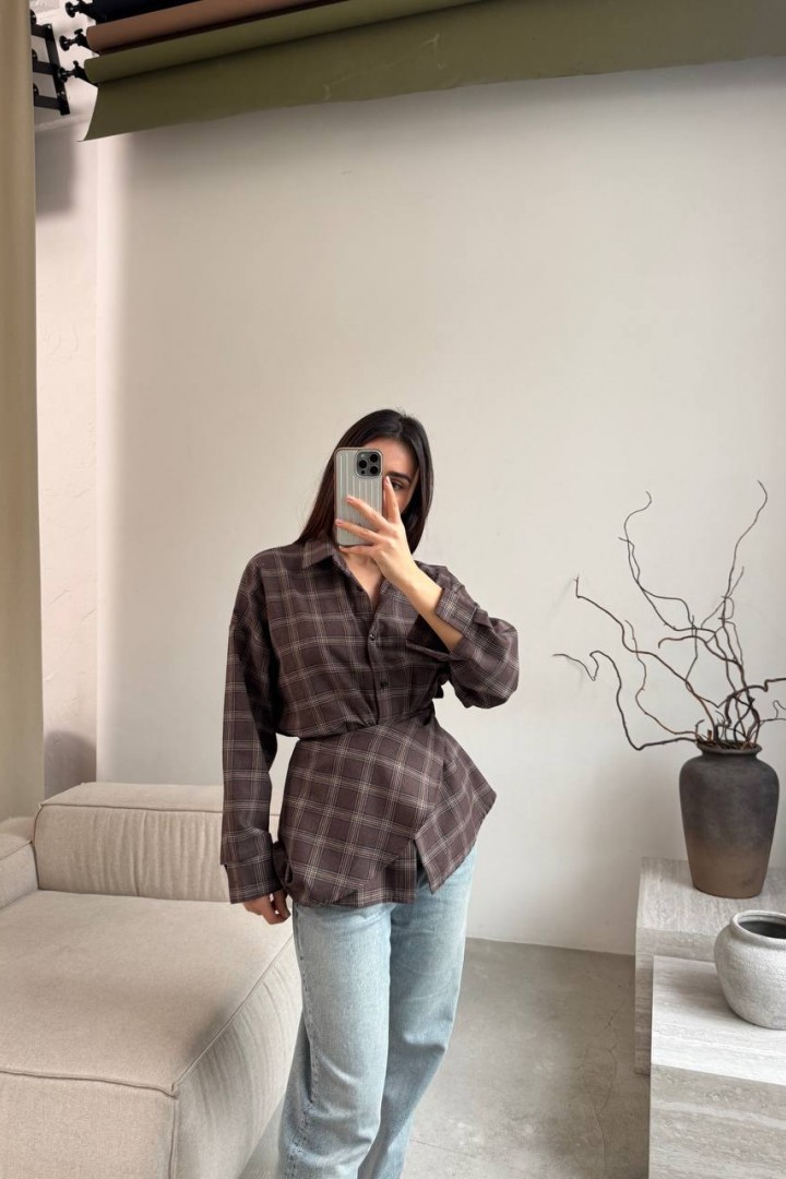 Сорочка з баскою ANM-422A580