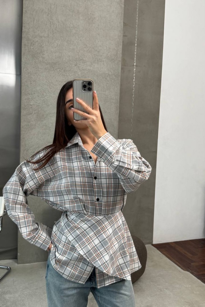 Сорочка з баскою ANM-422A580