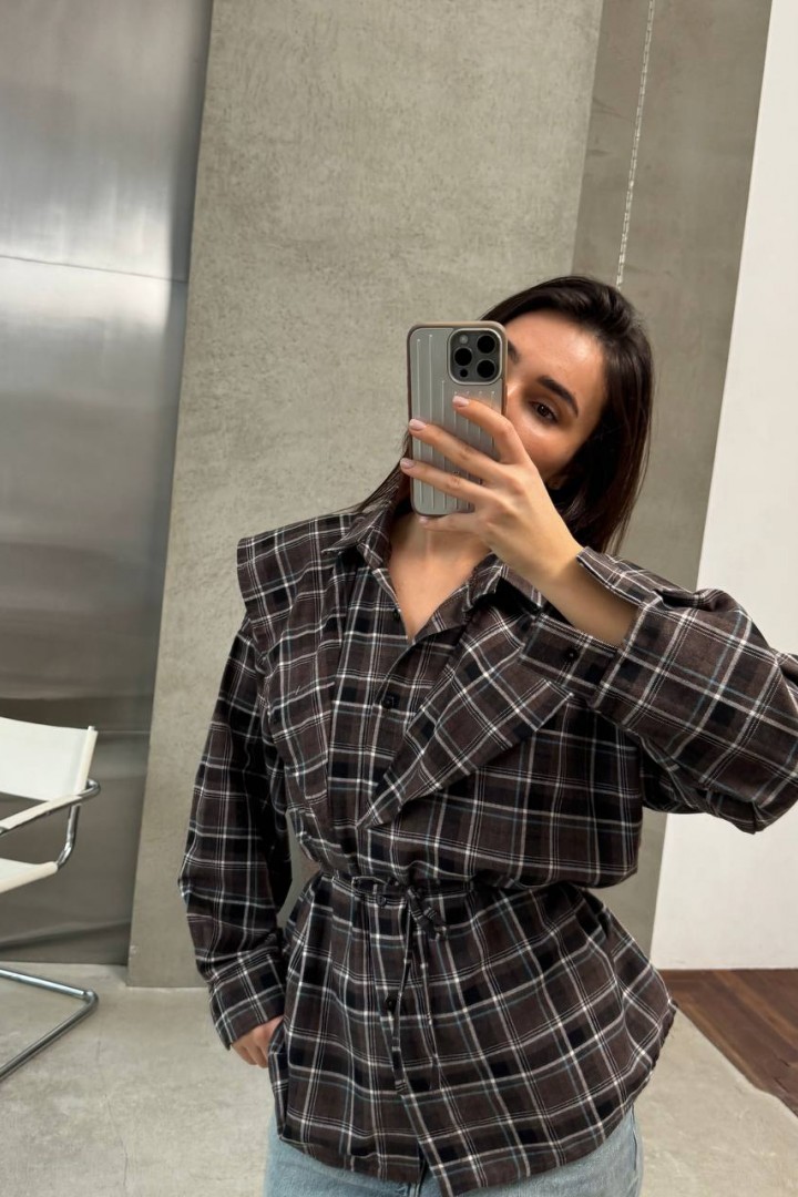 Сорочка з баскою ANM-422A580