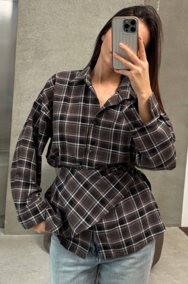 Рубашка с баской ANM-422A580