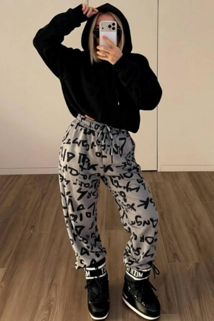 Велюровые джогеры  BAV-2607A299