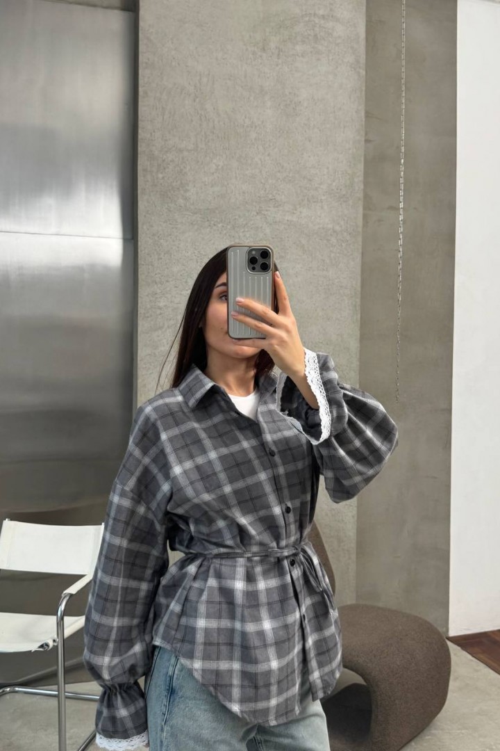 Рубашка с кружевом ANM-424A600