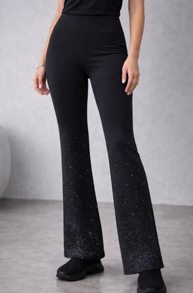 Клеш штаны черные  JK-01034A299