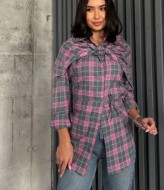 Сорочка з  хустинкою в клітинку MIL-255A700  