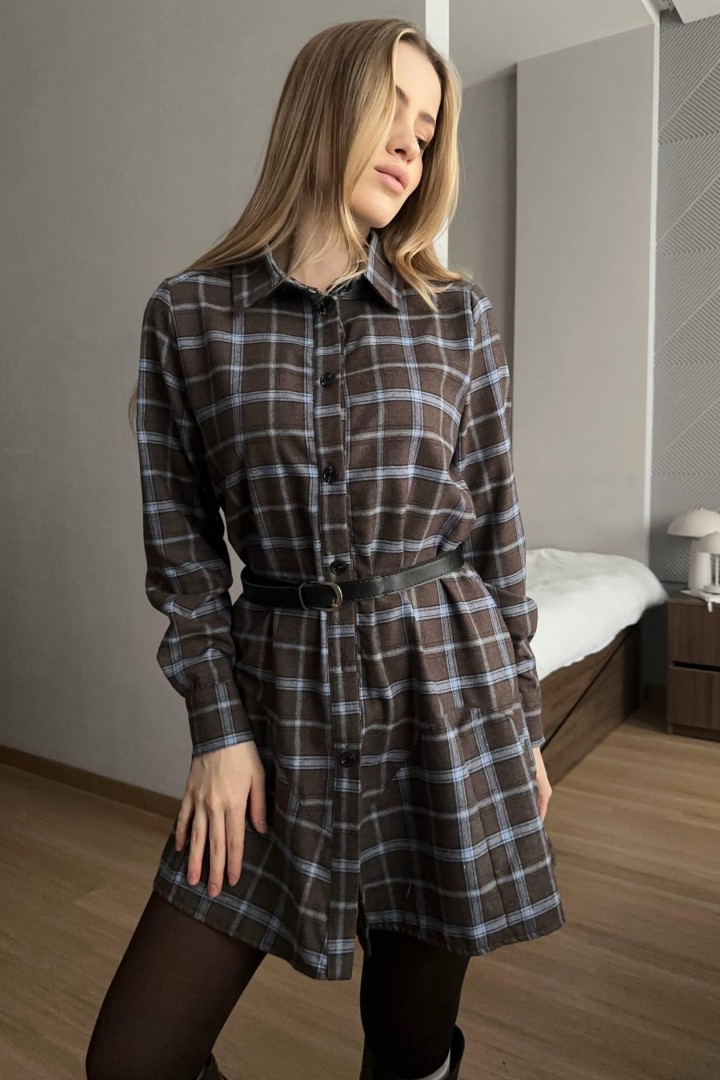 Платье с поясом HOU-422A750