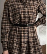 Платье с поясом HOU-422A750