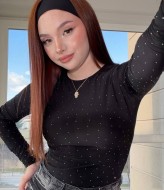 Лонгслів  зі стразами AMU-1481A425 