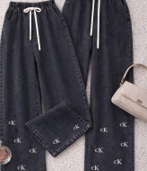 Джинсы с вышивкой  JK-1910A899