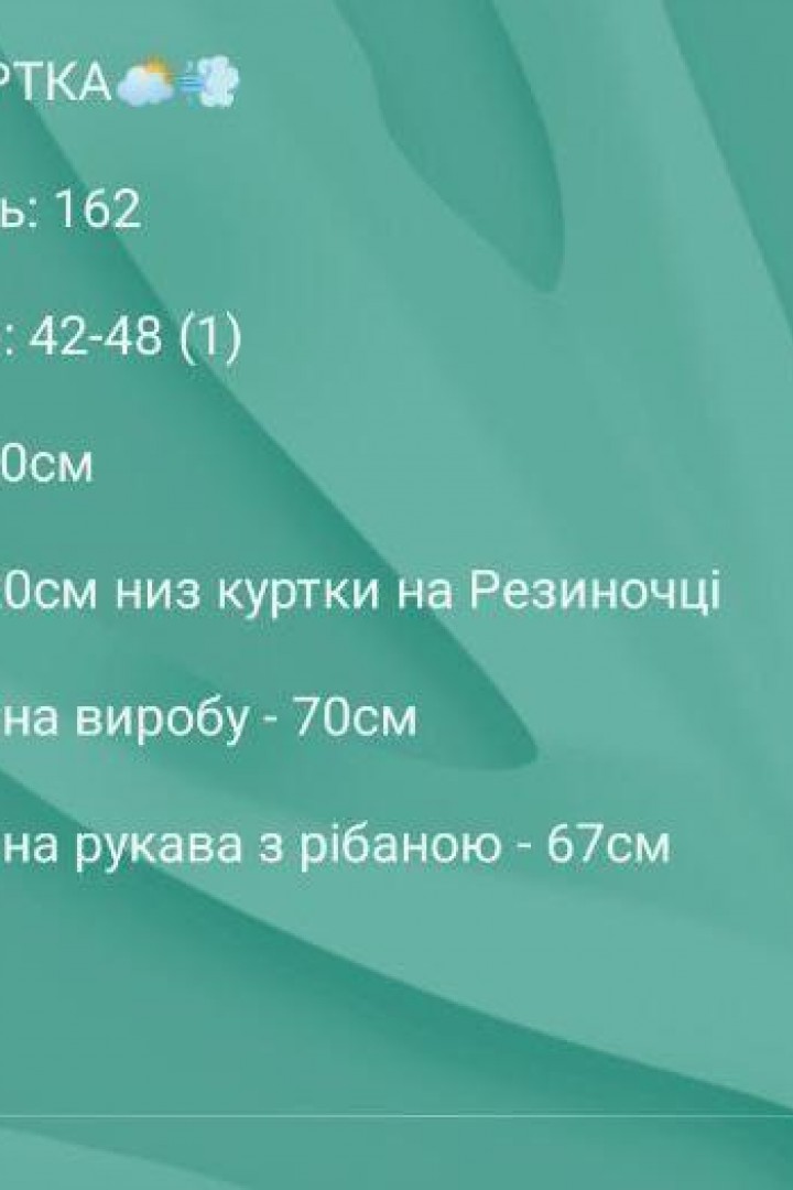 Демисезонная куртка  MB-162A550