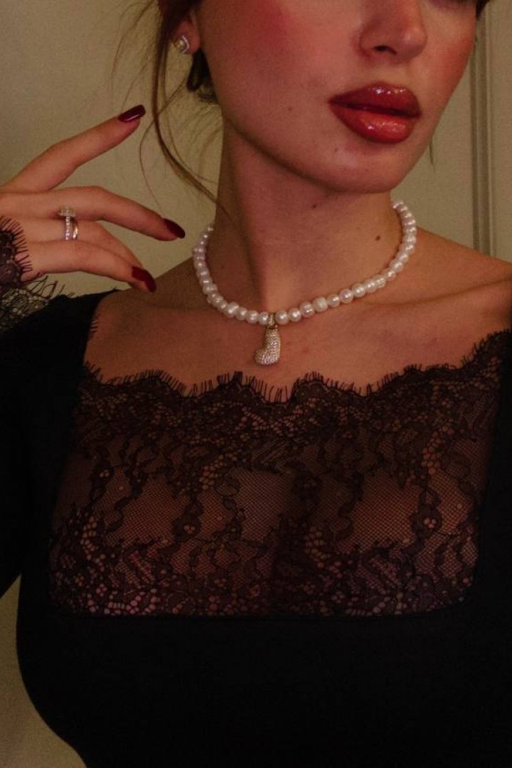 Кружевной лонгслив HOU-427A399