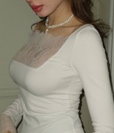 Кружевной лонгслив HOU-427A399