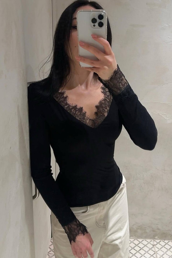 Нежный лонгслив HOU-428A349