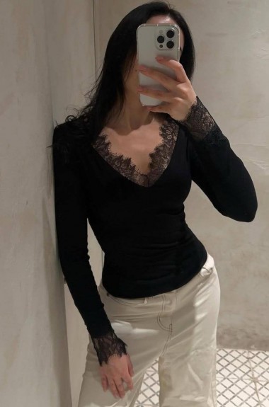 Нежный лонгслив HOU-428A349