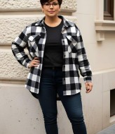 Кашемировая рубашка женская  AO-2056.1A450