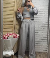 Велюровий костюм  з топом  EPZ-509A700