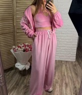 Велюровий костюм  з топом  EPZ-509A700