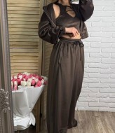 Велюровий костюм  з топом  EPZ-509A700