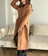 Пальто кашемировое с поясом  RK-574A950