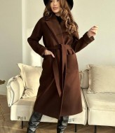 Пальто женское с поясом  RK-574A950