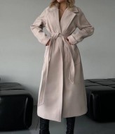 Пальто кашемировое с поясом  RK-574A950