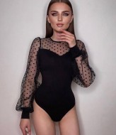 Боді з прозорими рукавами  SF-5201A350