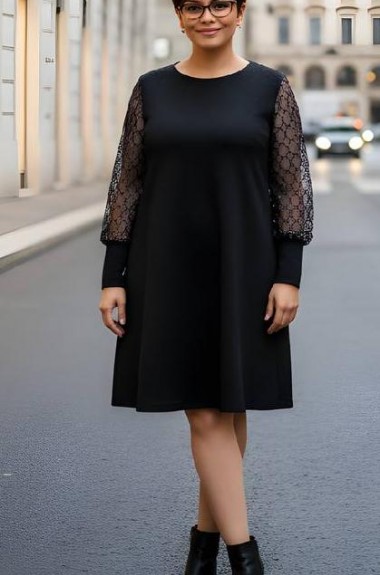 Платье  с люрексом  AO-2164A450