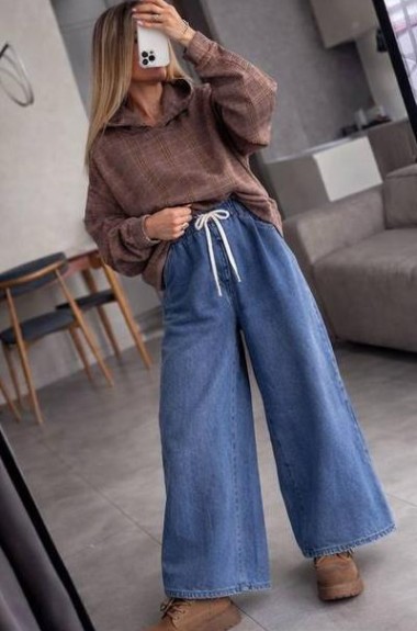 Джинсы  палаццо JK-01054A499