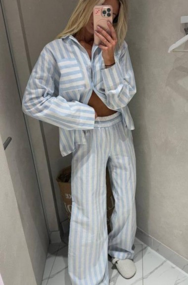 Льняная пижама  ANB-537A670