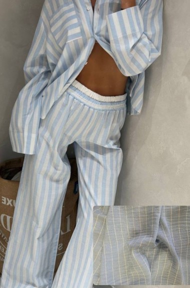 Льняная пижама  ANB-537A670