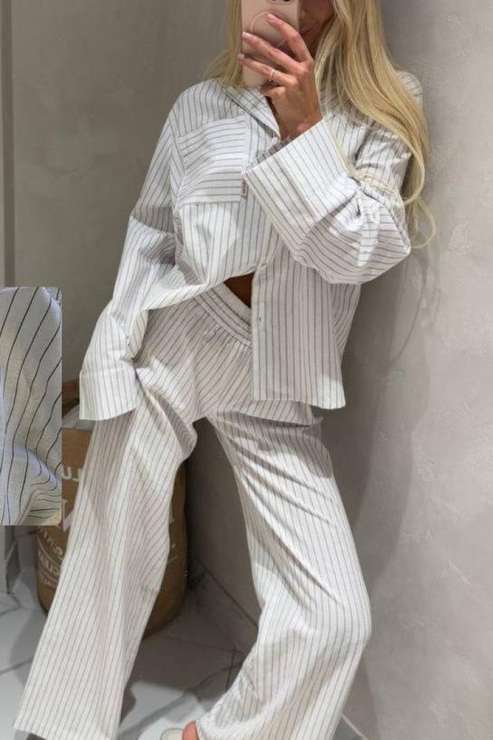 Льняная пижама  ANB-537A670