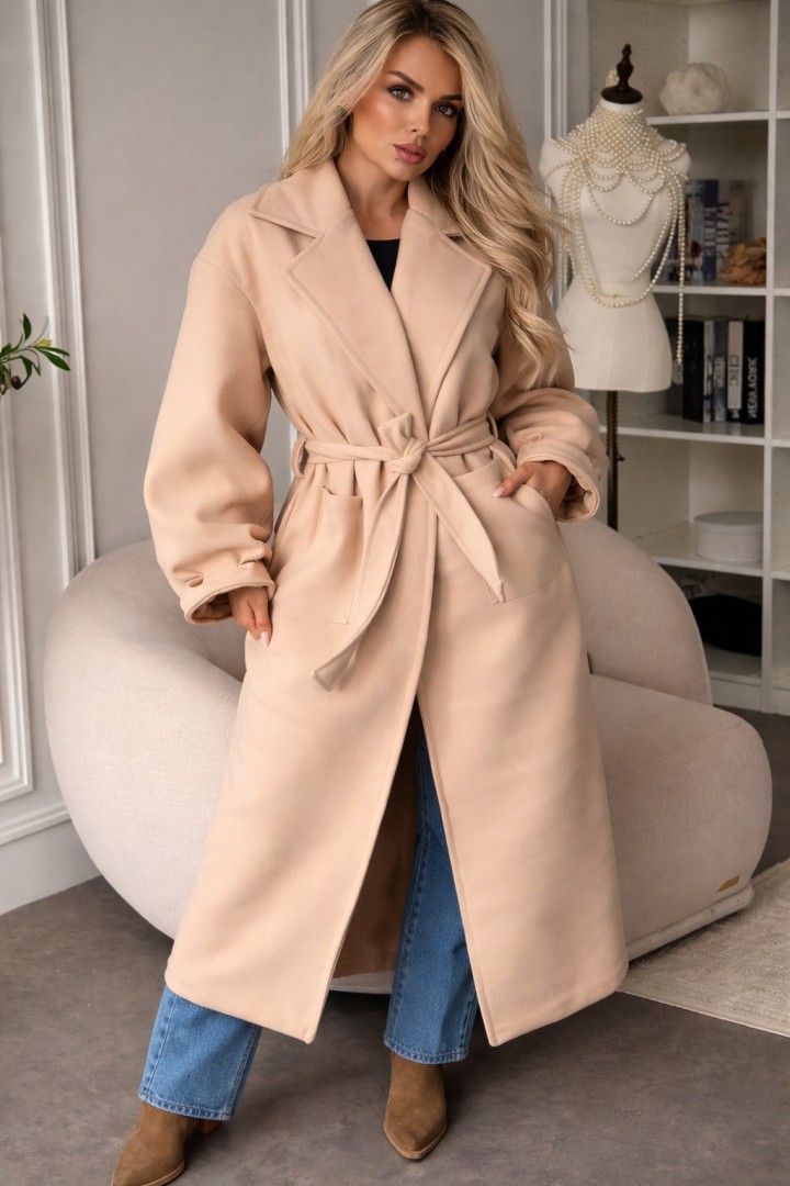 Длинное женское пальто  CULT-938A1250