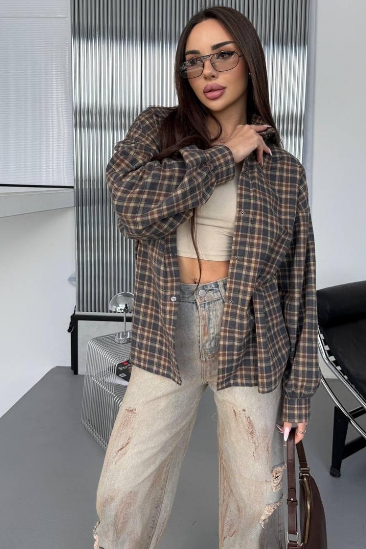 Трендова рубашка  JW-412A580