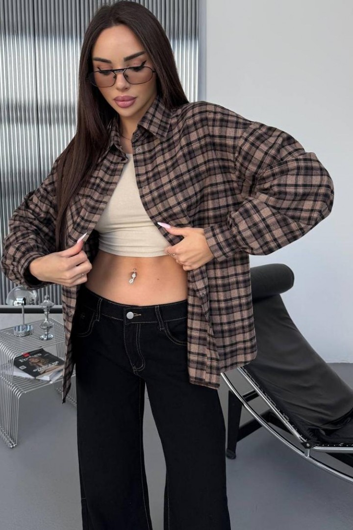 Трендова рубашка  JW-412A580