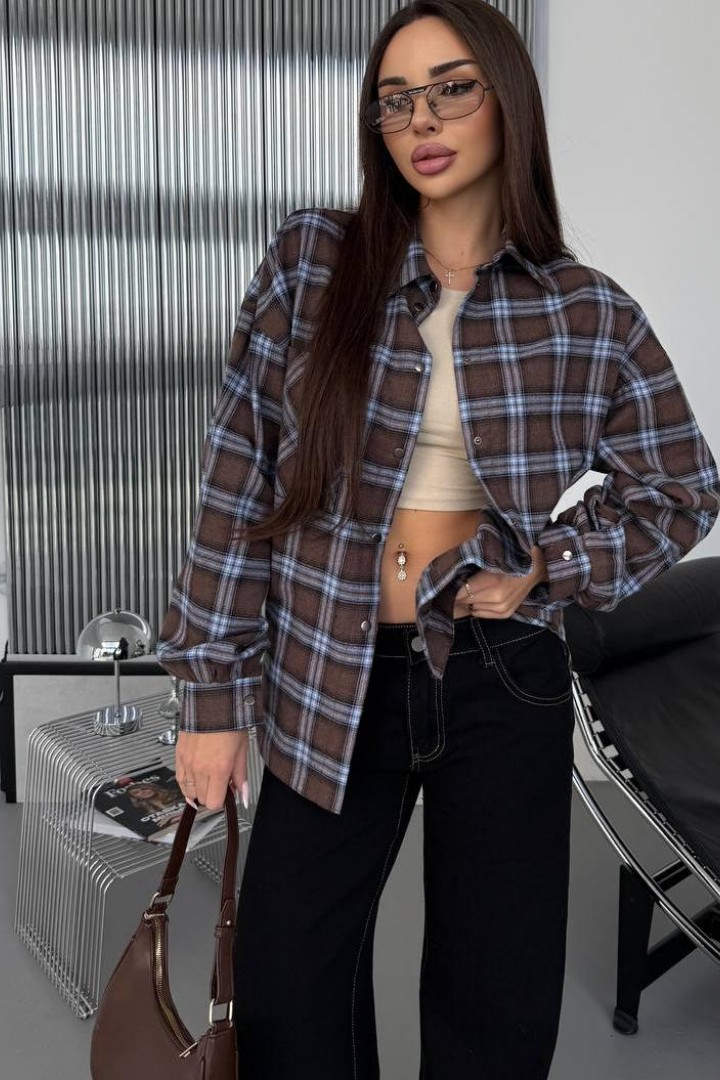 Трендова рубашка  JW-412A580