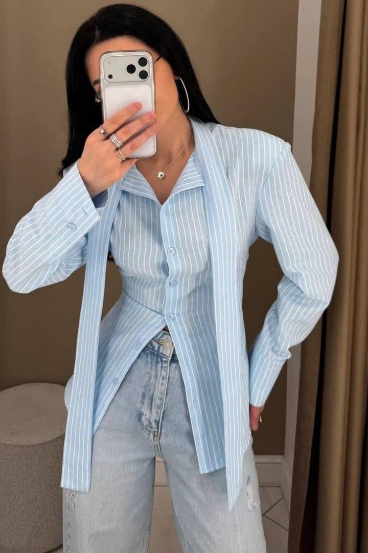 Рубашка с завязками  HOU-432A549