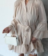 Платье на пуговицах с оборками SF-5711A750