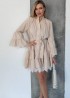 Платье на пуговицах с оборками SF-5711A750