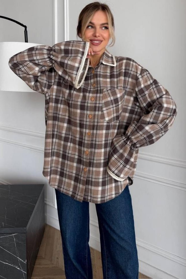 Рубашка с широкими рукавами  BAV-2623A520