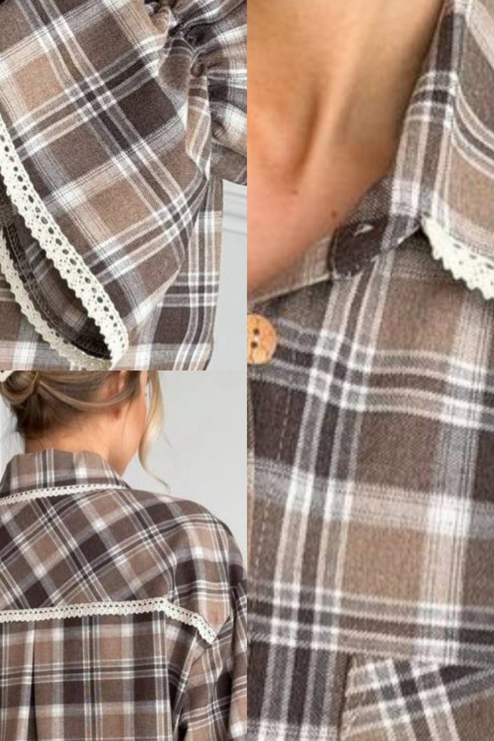 Рубашка с широкими рукавами  BAV-2623A520