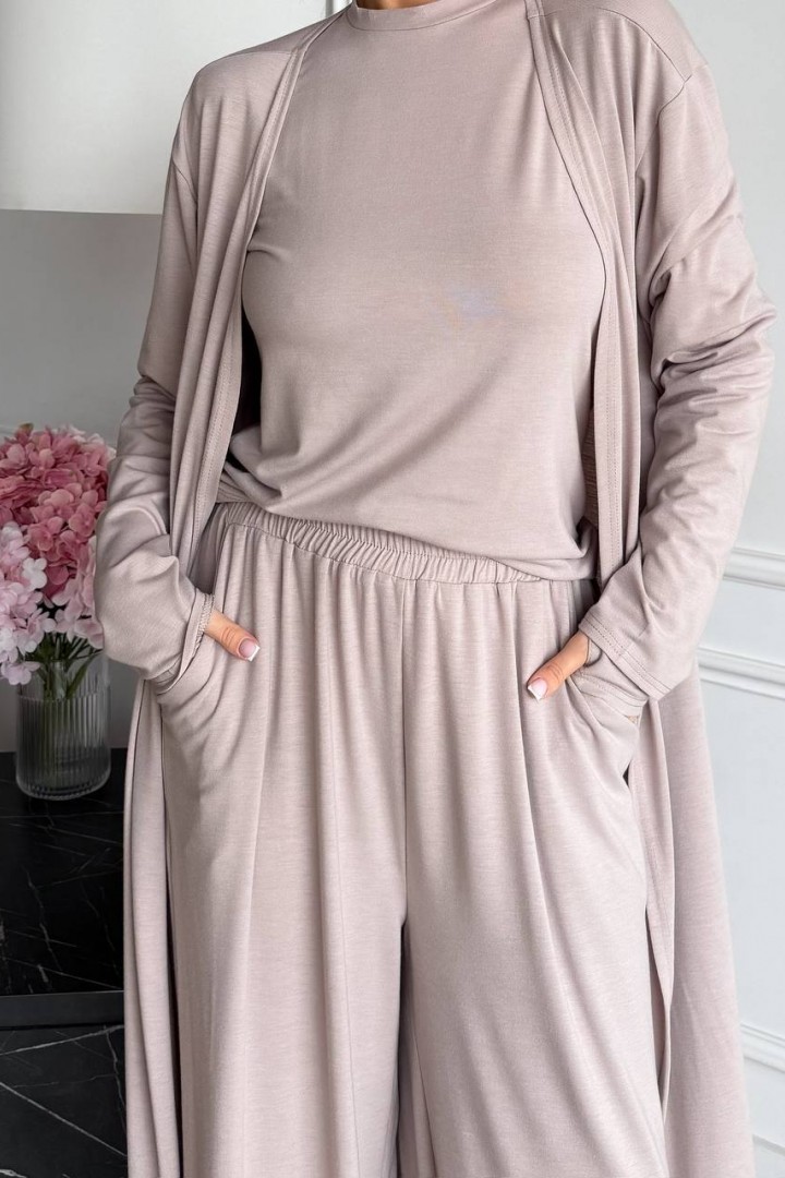 Однотонный костюм тройка BAV-2610A830