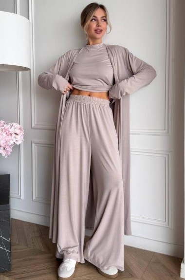 Однотонный костюм тройка BAV-2610A830