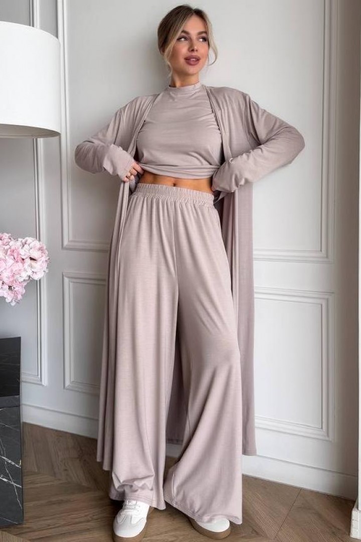 Однотонный костюм тройка BAV-2610A830