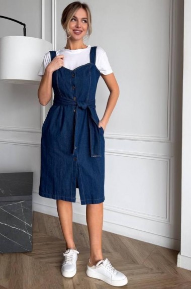 Джинсовый сарафан BAV-2630A550 Джинсовый сарафан BAV-2630A550