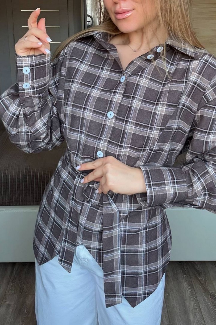 Сорочка з поясом  EPZ-508A550