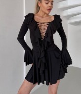 Платье с воланами  MSM-264A550